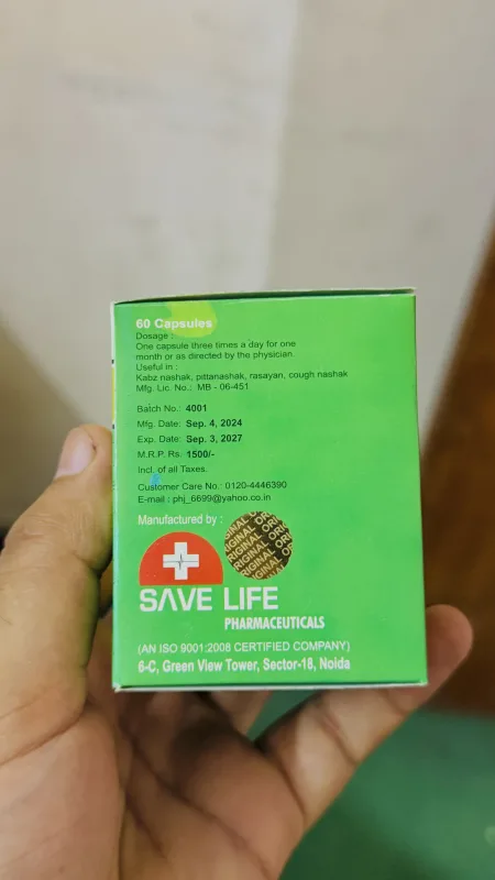 Parash HealthyJiwan Herbal & Ayurvedic Supplement (60 Capsules)